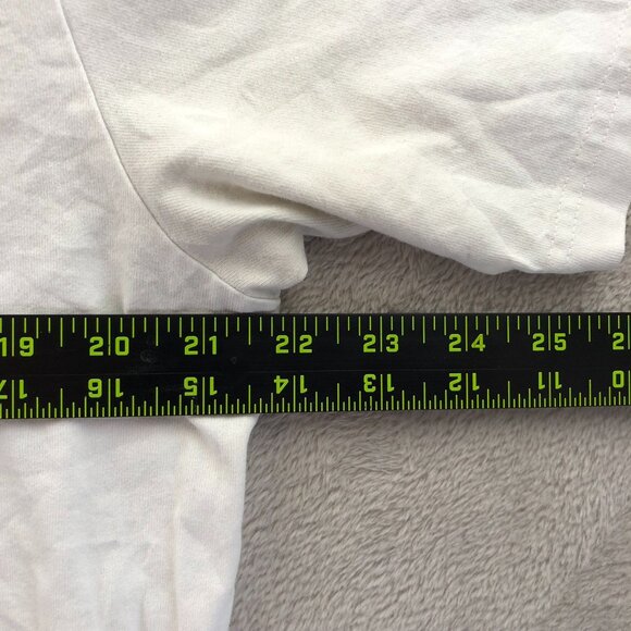 Supreme Mens T-Shirt Medium White Classic Short Sleeve Crew Neck FLAWS - Picture 5 of 16